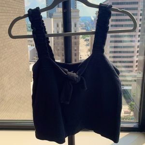 Madewell Tank Top Texture & Thread - Black - XS